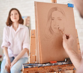 Portrettekenen bij het Florence Tekenatelier Portrettekenen bij het Florence Tekenatelier